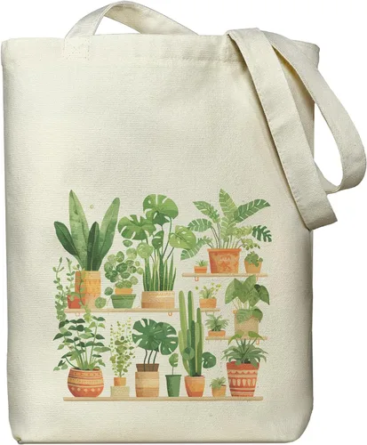 Vista 18 de itgowisa Bolsa de lona para mujer, bolsa de mano con bolsillo interior con cremallera, bolsa de lona con cremallera para compras, trabajo