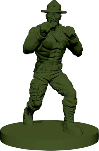 Vista 3 de Renegade Game Studios G.I. Joe Mission Critical: Paquete de expansión SGT Slaughter con vehículo triple T y tarjetas de combate para juegos de rol