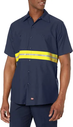 Red Kap Mens Performance Tech 2 Piece Lined Collar Shirt