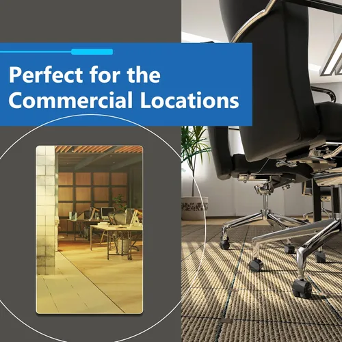 Vista 8 de LIDER Placa de pared en blanco, resistente a la temperatura y a los impactos, acrílico, reflectante, cubierta sin tornillos, decoración moderna