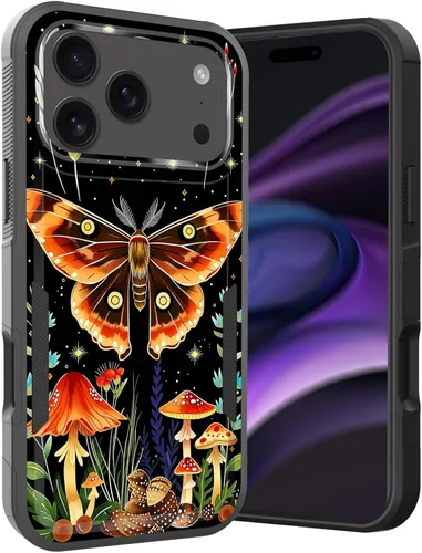 Vista 51 de Funda para iPhone Air, doble capa híbrida resistente resistente a prueba de golpes de policarbonato duro + funda protectora de silicona suave