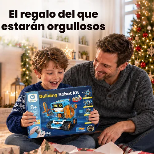Vista 8 de Sillbird Kit de robot de construcción con control remoto, regalos STEM