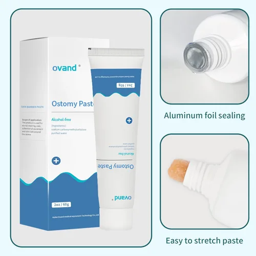 Vista 5 de Pasta de relleno de ostomía 2 oz,Pasta de barrera de piel de estoma,Suministros de ostomía,1 tubo