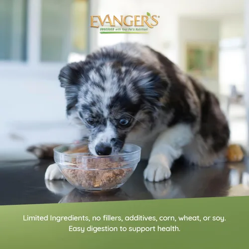 Vista 3 de Evanger's Heritage - Alimento clásico de carne de res para perros, 12 unidades, 12.5 onzas cada uno, sin granos y gluten, proteína de fuente única