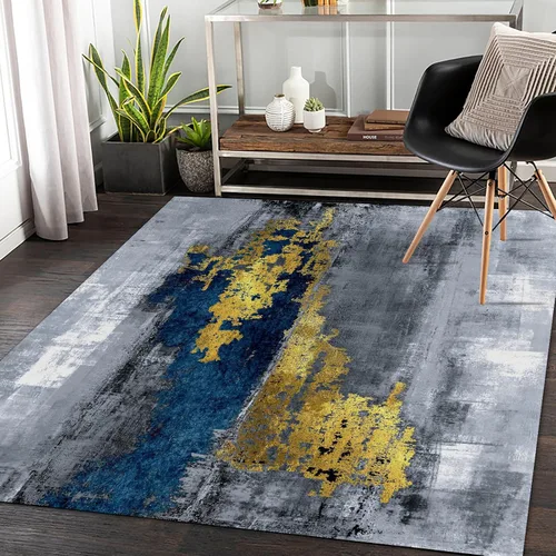 Alfombra decorativa para sala de estar de 3 x 5 pies, ideal para el hogar, dormitorio, cocina, comedor, oficina, ligera, de lujo, suave,