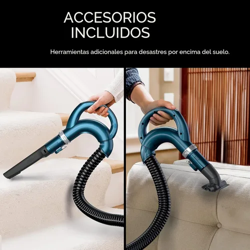 Vista 6 de Aspiradora vertical de Shark, Navigator con cepillo autolimpiable elevable, filtro HEPA, dirección giratoria, herramienta para tapicería