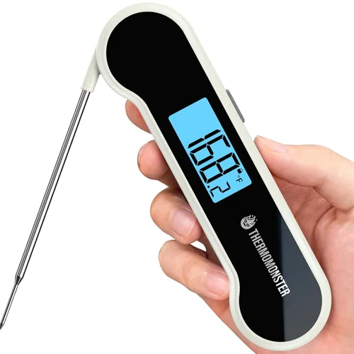 Vista 12 de Termómetro digital de lectura instantánea de 0.5 segundos para carne con precisión de ± 0.5 ℉, termómetro de alimentos para cocinar utensilios