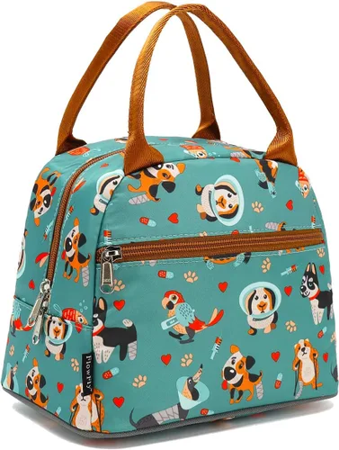 Vista 32 de Bolsa de almuerzo aislada FlowFly - Bolsa de asas organizadora para mujeres/hombres, Alpaca