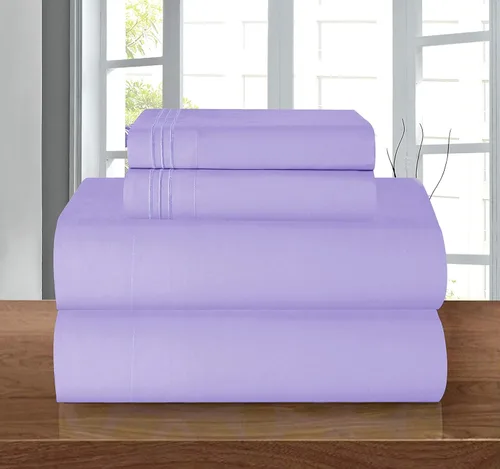 Vista 19 de Elegant Comfort - Juego de sábanas de microfibra de 1500 hilos de calidad hotelera prémium de 4 piezas - Resistente a arrugas, sábana bajera