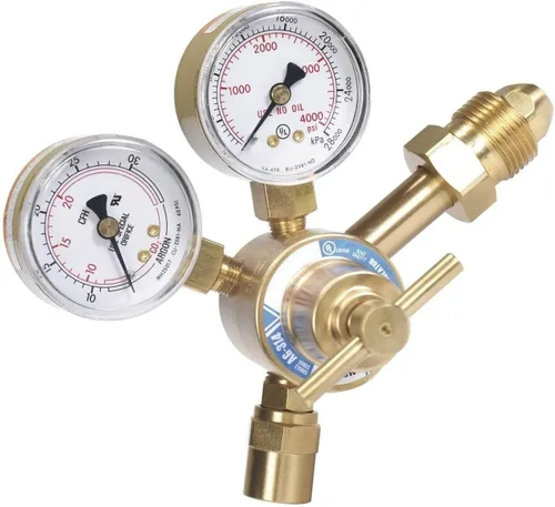 Vista 2 de Argon CO2 Mig Tig Regulador Medidor de flujo Soldador de gas CGA580 314AH-AR