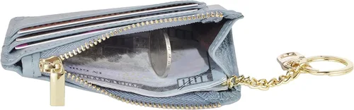 Vista 6 de Monedero delgado con bloqueo RFID, con bolsillo frontal para monedas, tarjetero, para mujer