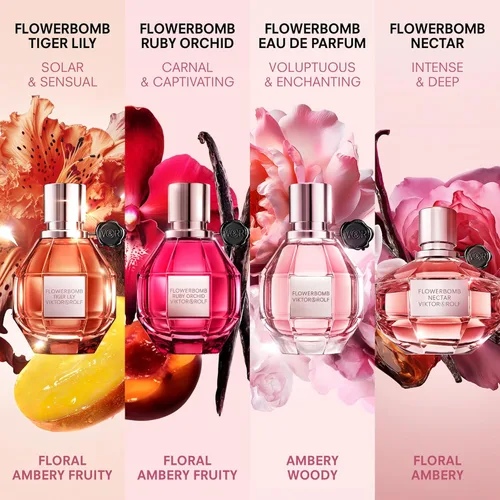 Vista 5 de Viktor&Rolf - Flowerbomb Nectar Eau de Parfum - Perfume para mujer - Floral, picante y cálido - Con notas de pólvora y vainilla