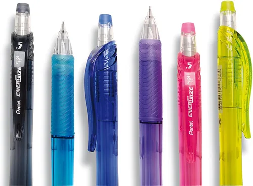 Vista 7 de Pentel EnerGize-X - Portaminas (0.020 in), barril verde claro, caja de 12 (PL105K)