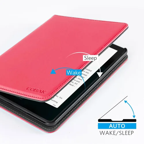 Vista 194 de CoBak Funda inteligente para Kindle Paperwhite de 6.8" de 11ª generación 2021 con función de encendido automático, ligera, delgada, de piel **Salvia