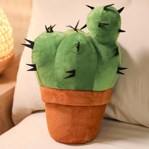 Cactus Shape Pillow-3D Throw Pillow Sofa Cactus Shaped Pillow Plush Cactus Decorative Pillow Office Bed Cushion for Couch Sofa Living Room Home