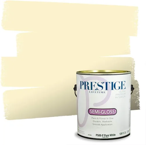 Vista 129 de PRESTIGE Pinturas de pintura exterior e imprimación en uno, 1 galón, plano, combinación comparable de Benjamin Moore* Pila de heno
