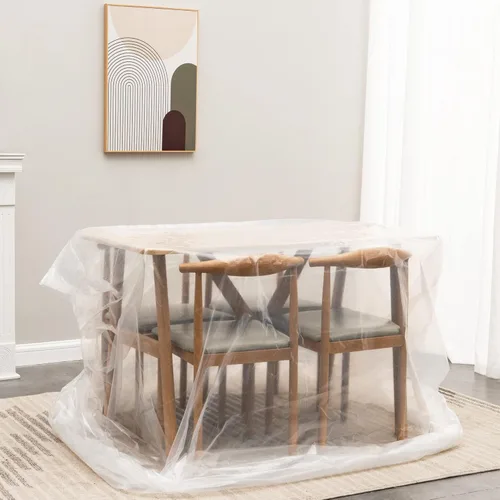 Vista 5 de Paquete de 2 bolsas para colchón Full/Twin para mudanza y eliminación, 1.5 mil 54" x 100" fundas de colchón de plástico impermeables transparentes