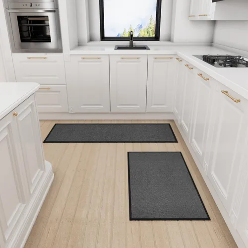 Vista 4 de SUMLANS Tapete de Cocina 1 PCS, Alfombras Acolchadas Antideslizantes para Piso de Cocina, Tapete Corredor Absorbente de Comodidad para Estar de Pie