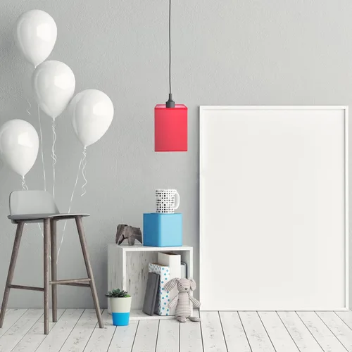 Vista 6 de Lámpara de estilo europeo Pantalla de tela Pantalla cuadrada de arpillera Cubierta de luz Accesorio para mesa Lámpara de pie de mesita de noche