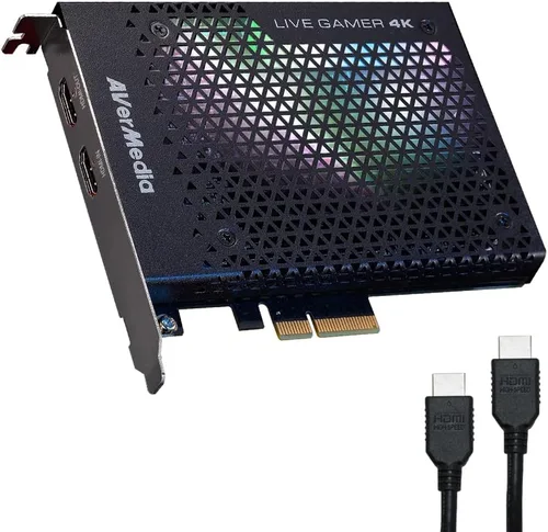 AVerMedia GC573 Live Gamer 4K, tarjeta de captura interna, transmite y graba 4K60 HDR10 con latencia ultrabaja en PS5, PS4 Pro, Xbox Series X/S,