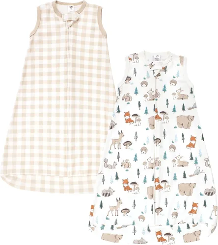 Vista 35 de Hudson Baby Saco de dormir unisex de algodón con manga larga para bebé, saco, manta