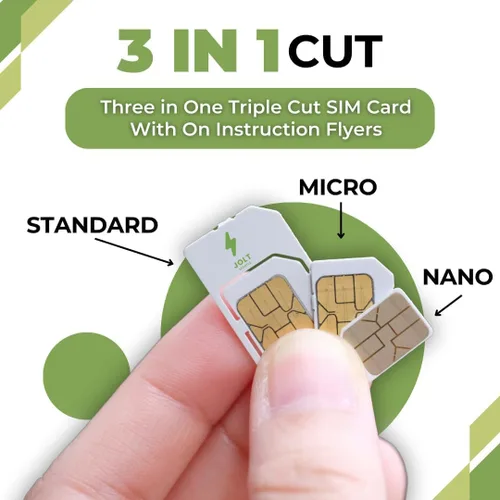 Vista 8 de Kit de inicio Tarjeta SIM de datos para cámara, rastreadores GPS, routers, tabletas y dispositivos IoT - Kit Sim 3 en 1, estándar Stardard, Micro