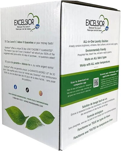 Vista 9 de Excelsior Detergente para ropa con quitamanchas - Líquido concentrado - Aroma fresco - Ecológico, biodegradable, libre de disolventes y fosfatos