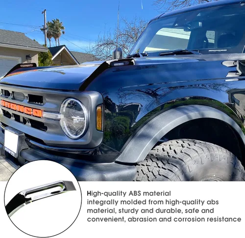 Vista 4 de sukemichi Cubierta de visión de sendero para capó del motor, cubierta de bisagra, manijas de liberación lateral, accesorios exteriores para Ford