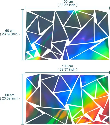 Vista 2 de 2 calcomanías triangulares de vinilo para automóvil, calcomanías de vinilo con gráficos para automóvil, calcomanías para carrocería de automóvil