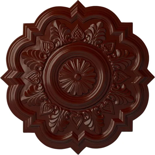 Vista 26 de Ekena Millwork CM20DRFCS - Medallón de techo Deria, 20 1/4 pulgadas de diámetro x 1 1/2 pulgadas de diámetro