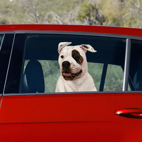 Vista 2 de Wheaten Terrier, abrigo suave, calcomanía de vinilo para ventana de regalo para mascotas, perros en movimiento, adhesivo que se adhiere a