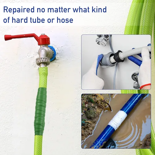 Vista 4 de Outus 6 rollos de cinta de silicona autofusible de 1 pulgada de ancho y 5 pies de largo, cinta de PVC ignífuga de alta temperatura para herramientas