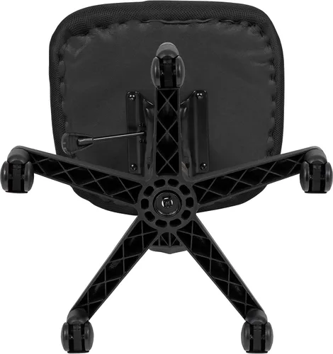 Vista 9 de Flash Furniture Flash Fundamentals - Silla giratoria de oficina con respaldo giratorio, silla de escritorio de malla ergonómica ajustable en altura