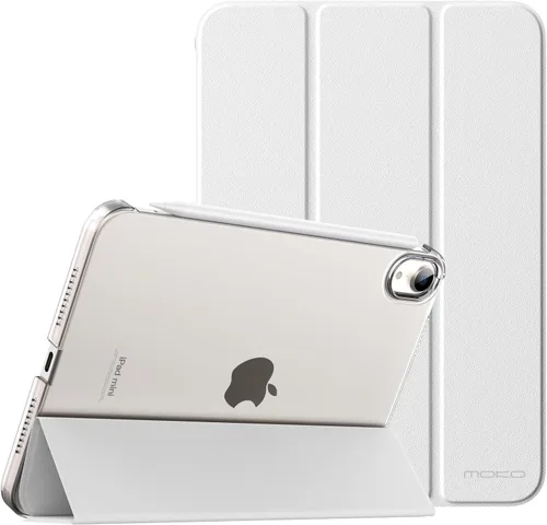 Vista 32 de MoKo Funda para iPad mini 7 (A17 Pro) Generación 2024, Funda para iPad mini 6 2021, Funda Protectora Delgada y Ligera de 8.3 Pulgadas con Carcasa
