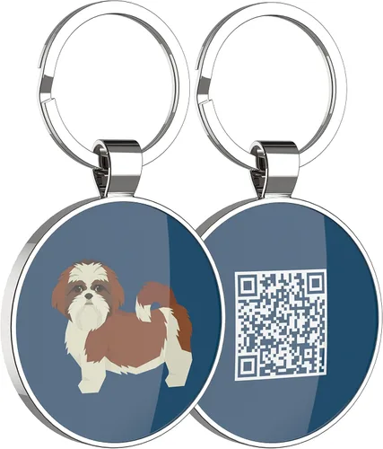 Vista 29 de Etiquetas para perros con código QR, etiquetas de perro personalizadas para mascotas, etiquetas de identificación de perro, etiquetas de nombre