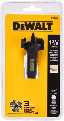 Vista 5 de DEWALT Broca, alimentación automática, 1-38 pulgadas (DW1633)