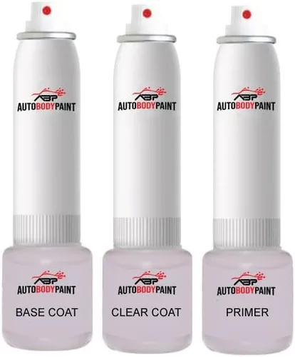 Vista 2 de ABP Retocar capa base Plus Clearcoat Plus - Kit de pintura en aerosol compatible con Dark Denim Gray Mica Epica Chevrolet (WA438N)