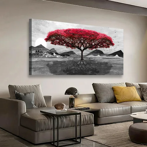 Vista 10 de Cuadros abstractos en lienzo de pared para sala de estar, dormitorio, decoración de pared, arte abstracto, impresión artística para decoración