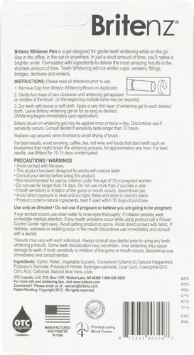 Vista 2 de Bolígrafo blanqueador de dientes naturales, paquete combinado, 0.05 onzas líquidas