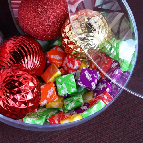 Vista 2 de VALICLUD Adornos transparentes para manualidades, adornos rellenables, bola de adorno para manualidades, bolas de rnamento, bolas de Navidad