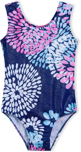 Leotardos de gimnasia para niñas, unitardo de baile brillante, con sirena, arco iris, leopardo, unicornio, teñido anudado, rosa, negro, Arco iris
