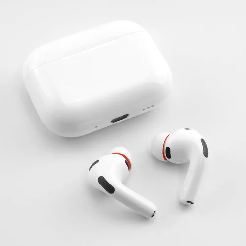 Vista 4 de Almohadillas de repuesto de espuma viscoelástica para AirPods Pro 3, protección de silicona, máxima comodidad, 3 pares (blanco, surtido S/M/L)
