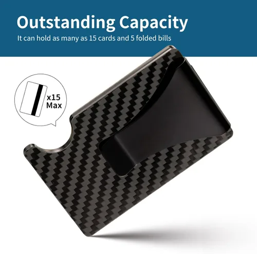 Vista 4 de Cartera minimalista, Cartera de fibra de carbono, Minimalista