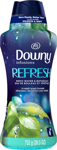 Vista 105 de Downy Infusiones - Perlas potenciadoras de aroma en el lavado, aroma Calm de lavanda y vainilla, 5.7 onzas