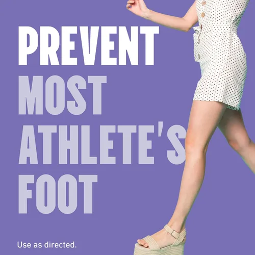 Vista 4 de Lotrimin Pie de Atleta Prevención Diaria Polvo Medicado para Pies en Botella, 3 Onzas