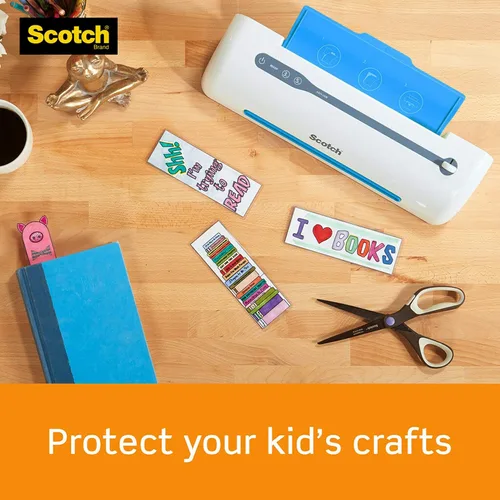 Vista 9 de Scotch Bolsas de laminación térmica, 5 mil de grosor para protección adicional, 4.3 pulgadas x 6.3 pulgadas, 100 bolsas (TP5900-100)