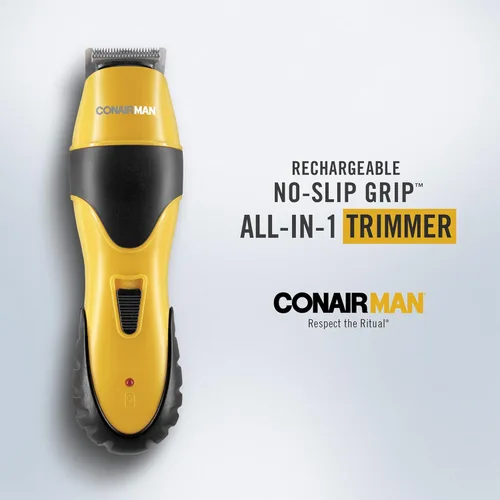 Vista 2 de Conair MAN - Cortadora de barba todo en uno para hombre, para cara, nariz y oído, kit de aseo de 6 piezas, inalámbrico/recargable
