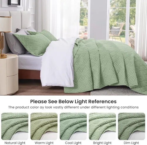 Vista 326 de Edredón de cama tamaño queen Love's cabin, color azul, para cama de verano, de microfibra ligera, estilo moderno, para todas las estaciones, 3