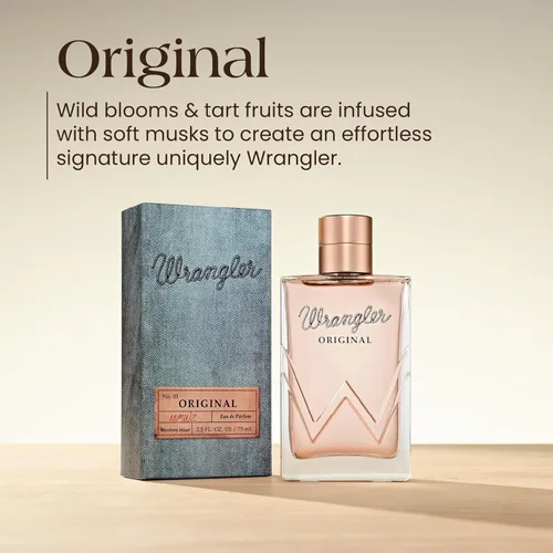 Vista 2 de Wrangler - Perfume original para mujer de Tru Western, 2.5 onzas, mora, pera, bayas silvestres, frutas azucaradas y aroma a fruta ácida, fragancia