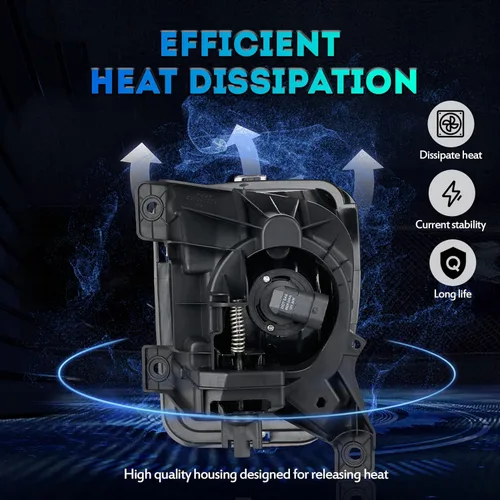 Vista 8 de Luces antiniebla de repuesto para Dodge Ram 1500 2013 2014 2015 2016 2017 2018 Dodge Ram 1500 luz antiniebla compatible con bombillas 9006 12V 55W